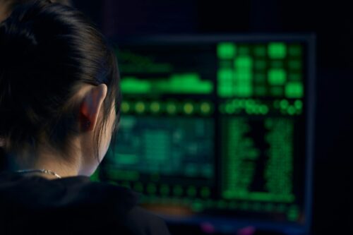 mmh data systems woman in front of computer working